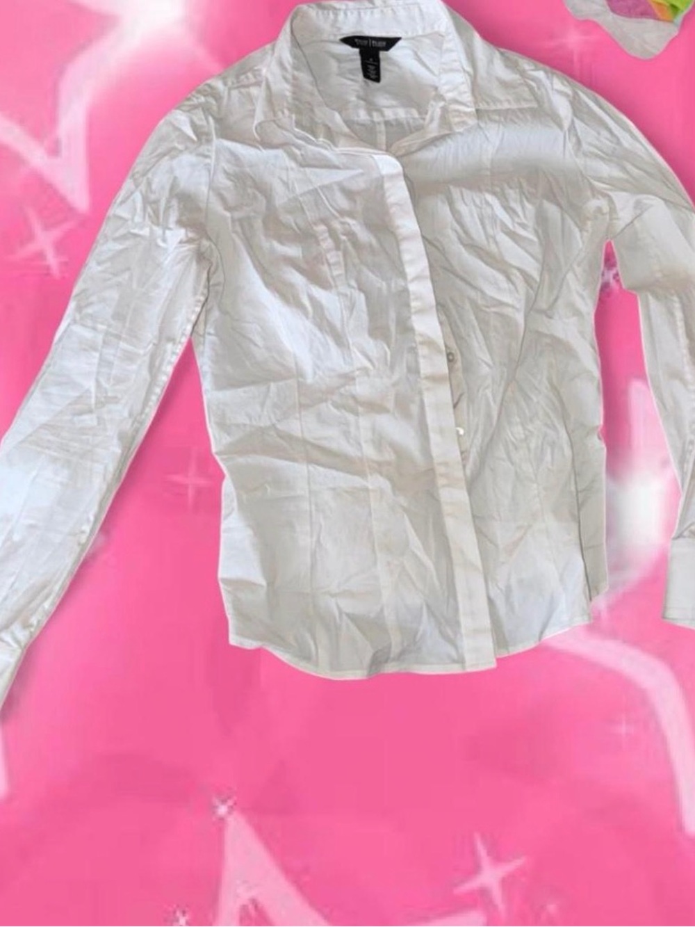 White Button-Up Shirt White House Black Market